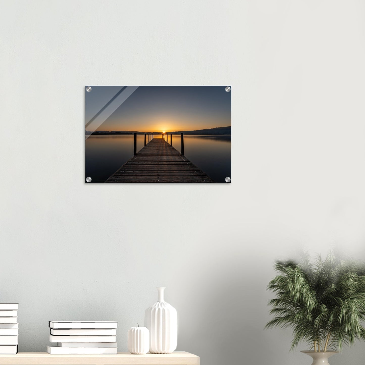 Sunrise on Lake Zug - acrylic print