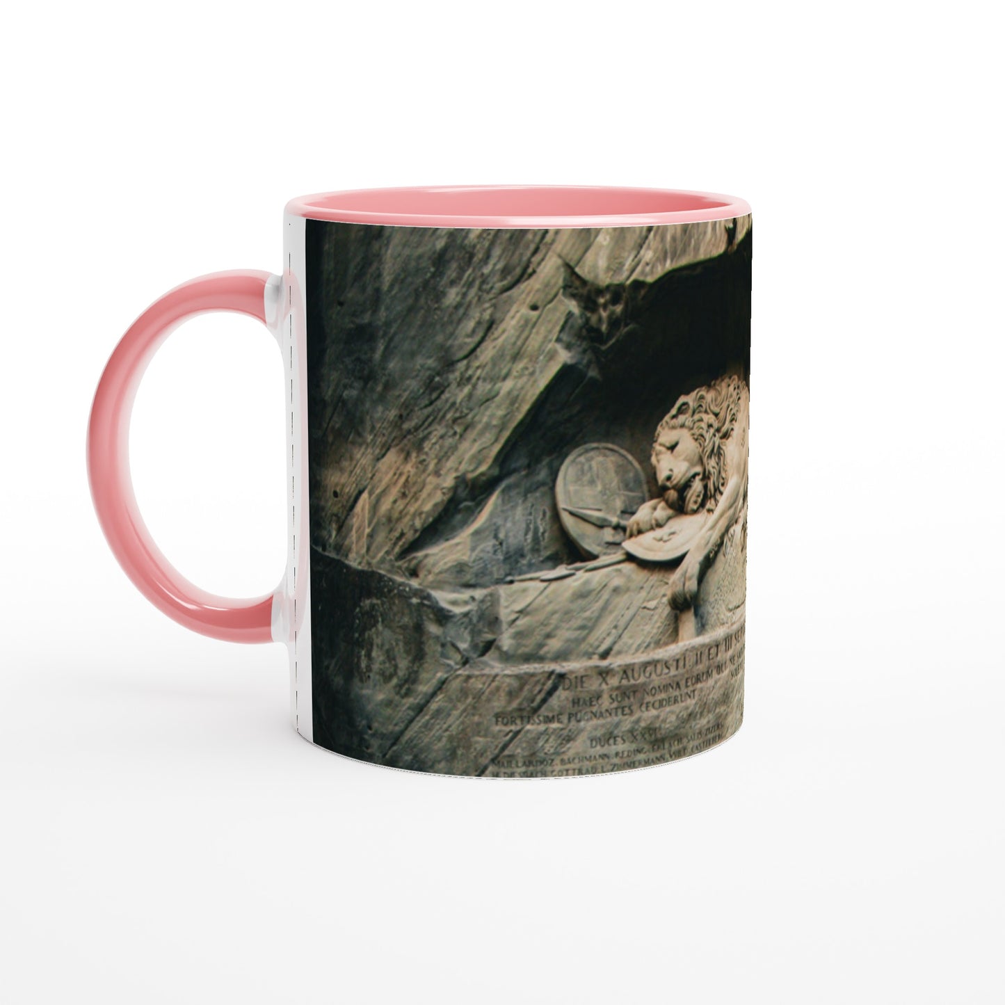 Lion Monument Lucerne Ceramic Mug - Various Colors