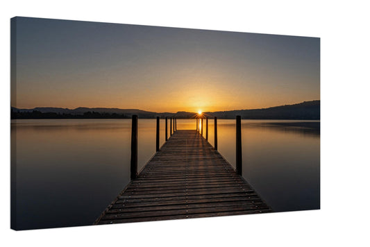 Sonnenaufgang am Zugersee Leinwand jo