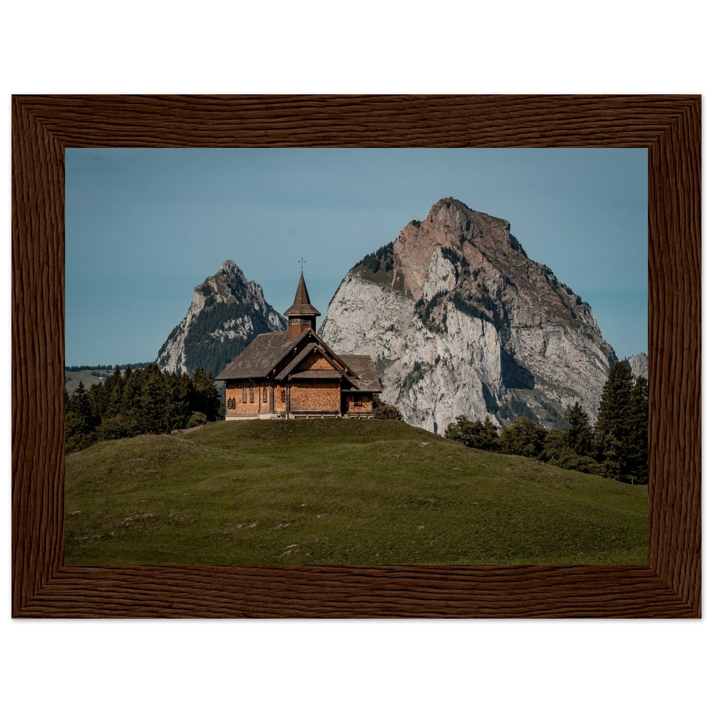 Stooskapelle - Widrol - Poster with wooden frame 