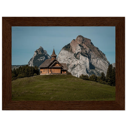 Stooskapelle - Widrol - Poster with wooden frame 