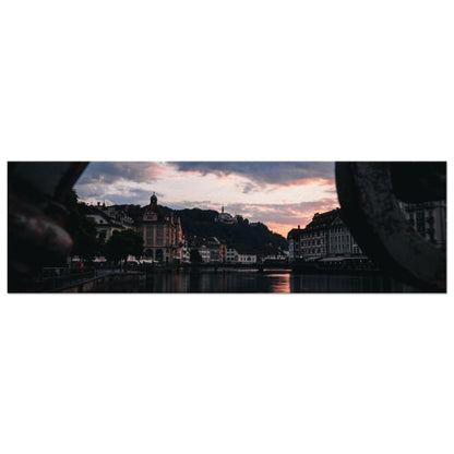 Sonnenuntergang über Luzern - Leinwanddruck in verschiedenen Grössen