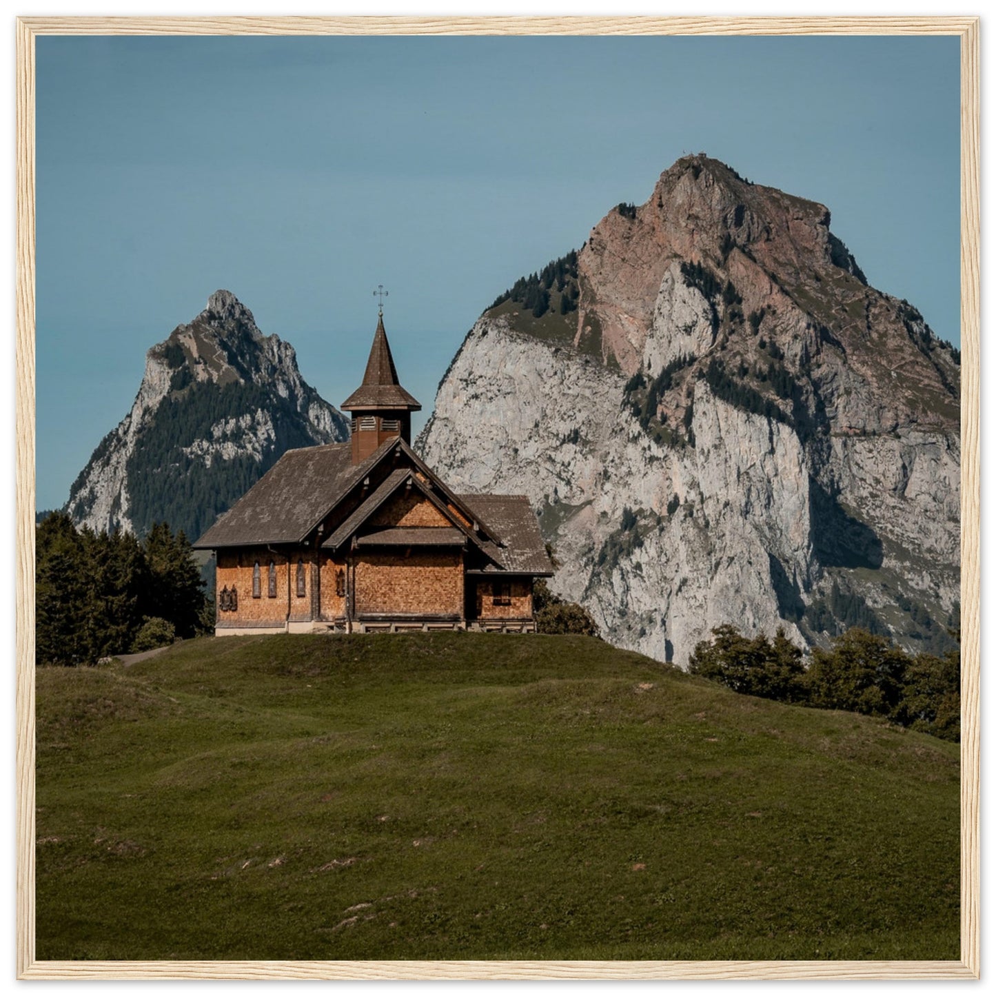 Stooskapelle - Widrol - Poster with wooden frame 