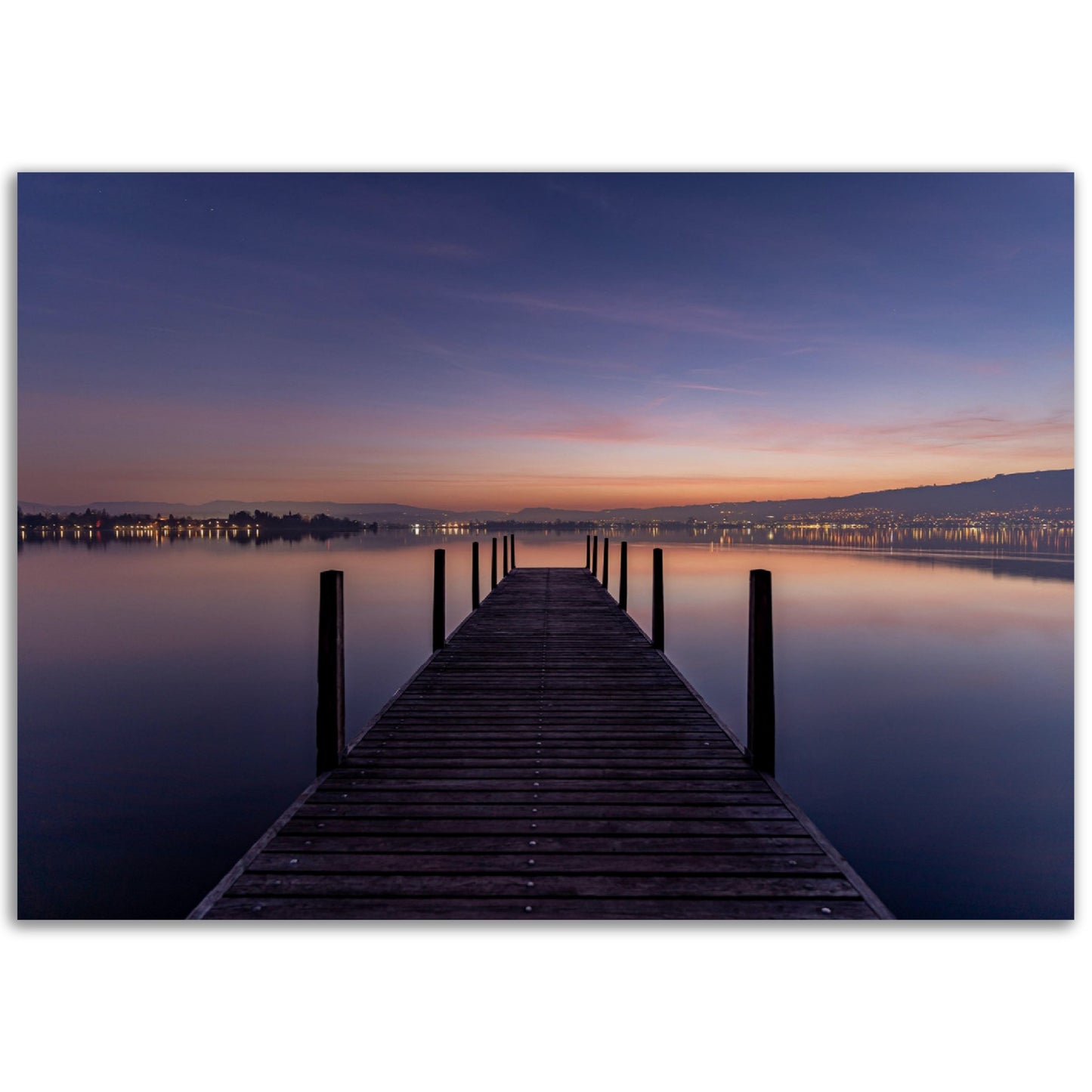 Sunrise Lake Zug - Premium Poster