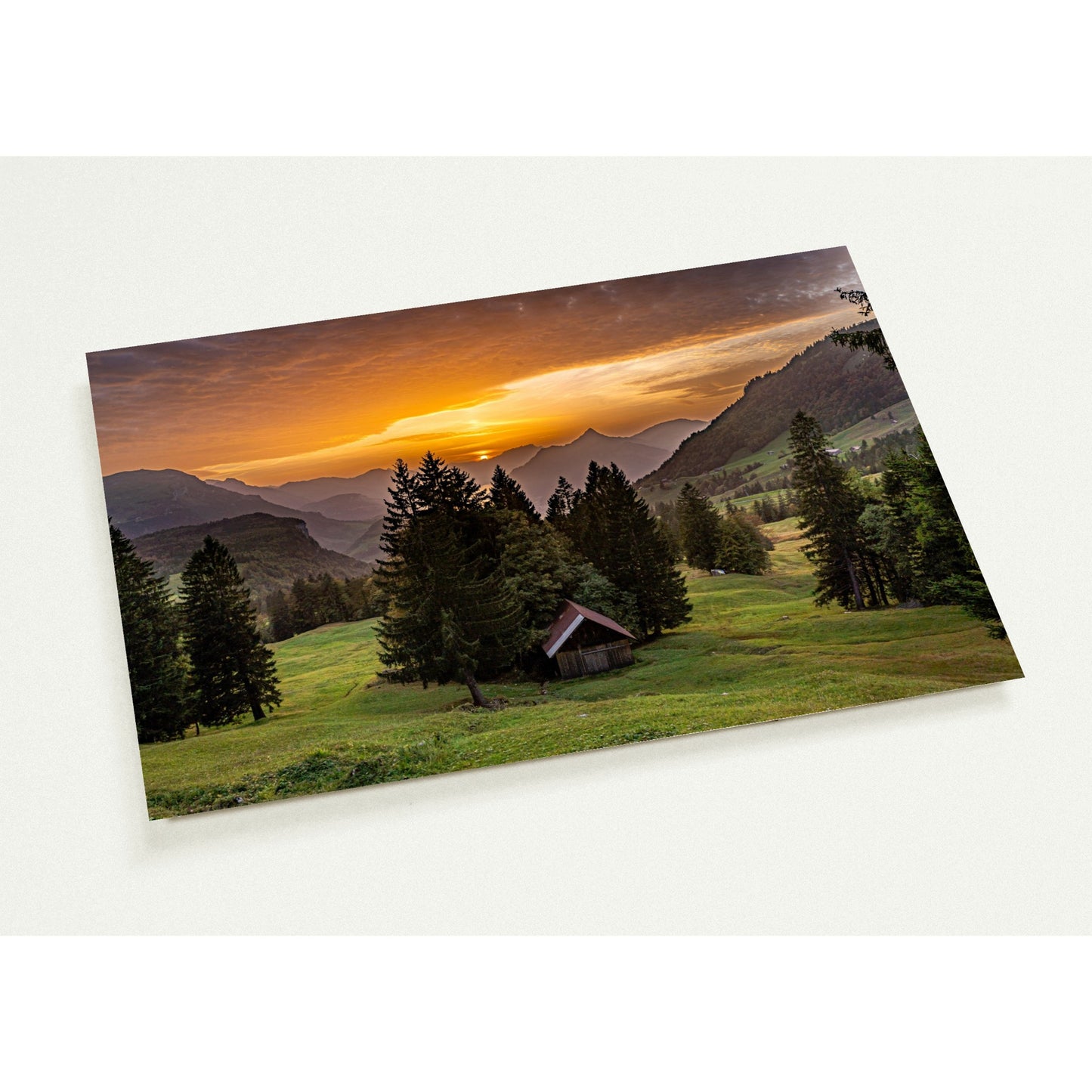 Sunset on the Ibergeregg Set of 10 cards (2-sided, with envelopes)