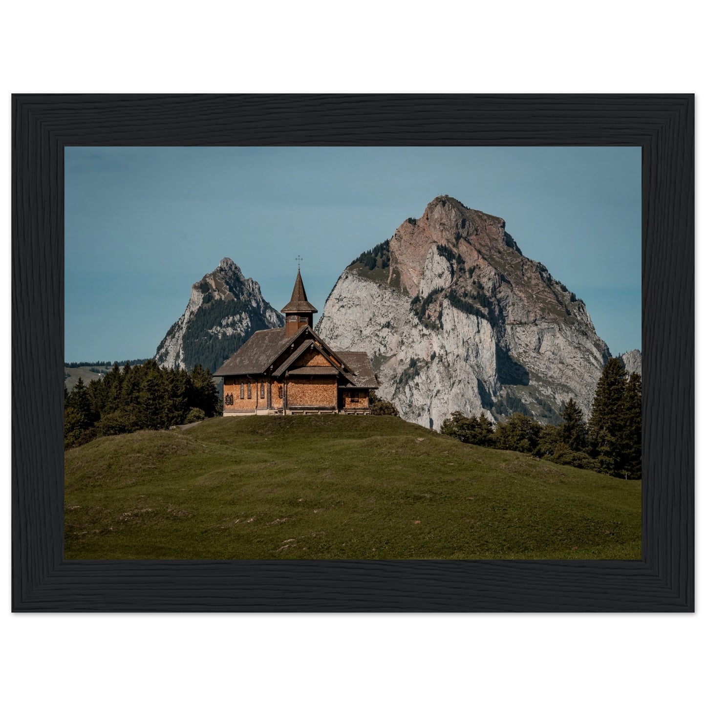 Stooskapelle - Widrol - Poster with wooden frame 