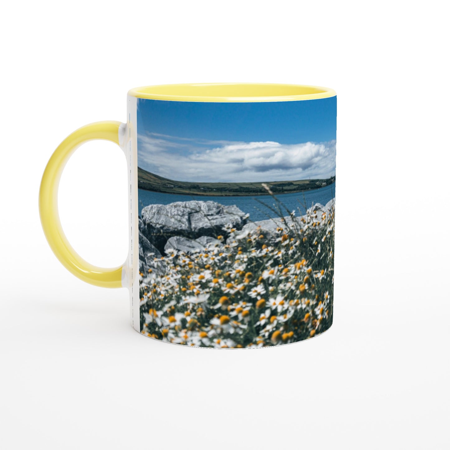 Flower magic on the seashore ceramic mug - various colors 