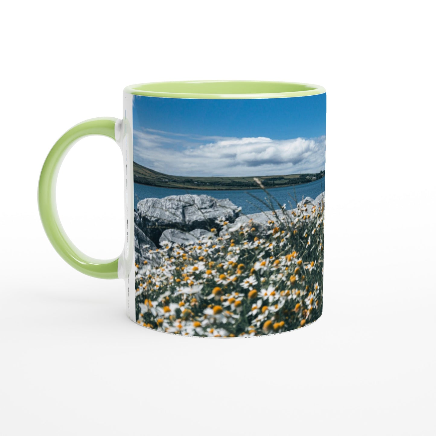 Flower magic on the seashore ceramic mug - various colors 