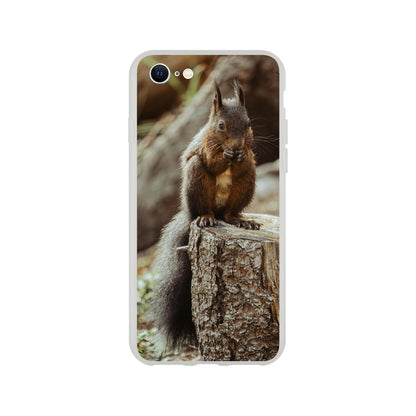 Eichhörnchen im Wald : Flexi-Case Handyhülle für iPhone und Samsung