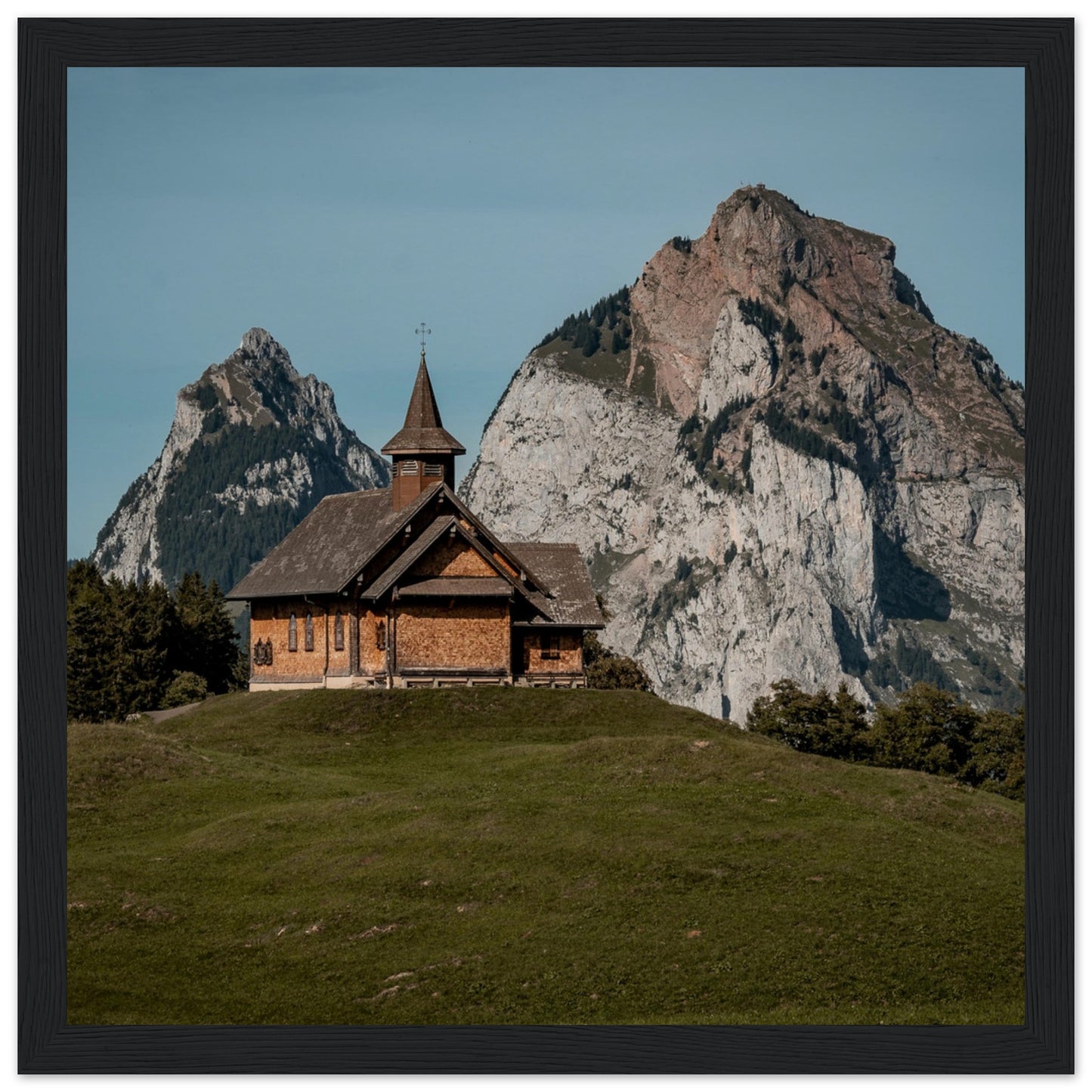 Stooskapelle - Widrol - Poster with wooden frame 