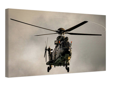 Super Puma Helicopter Canvas Print