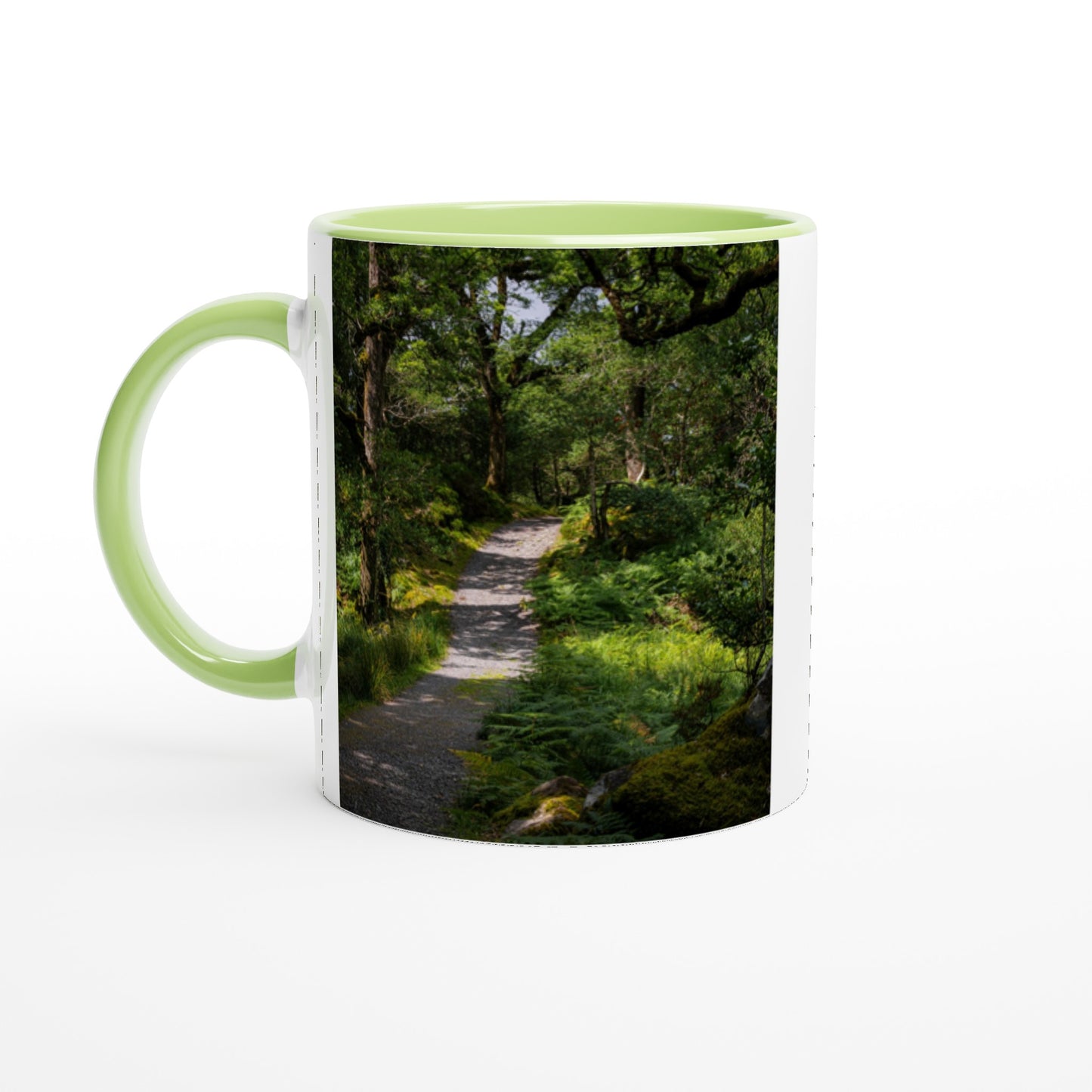 Forest path in the countryside ceramic mug - various colors