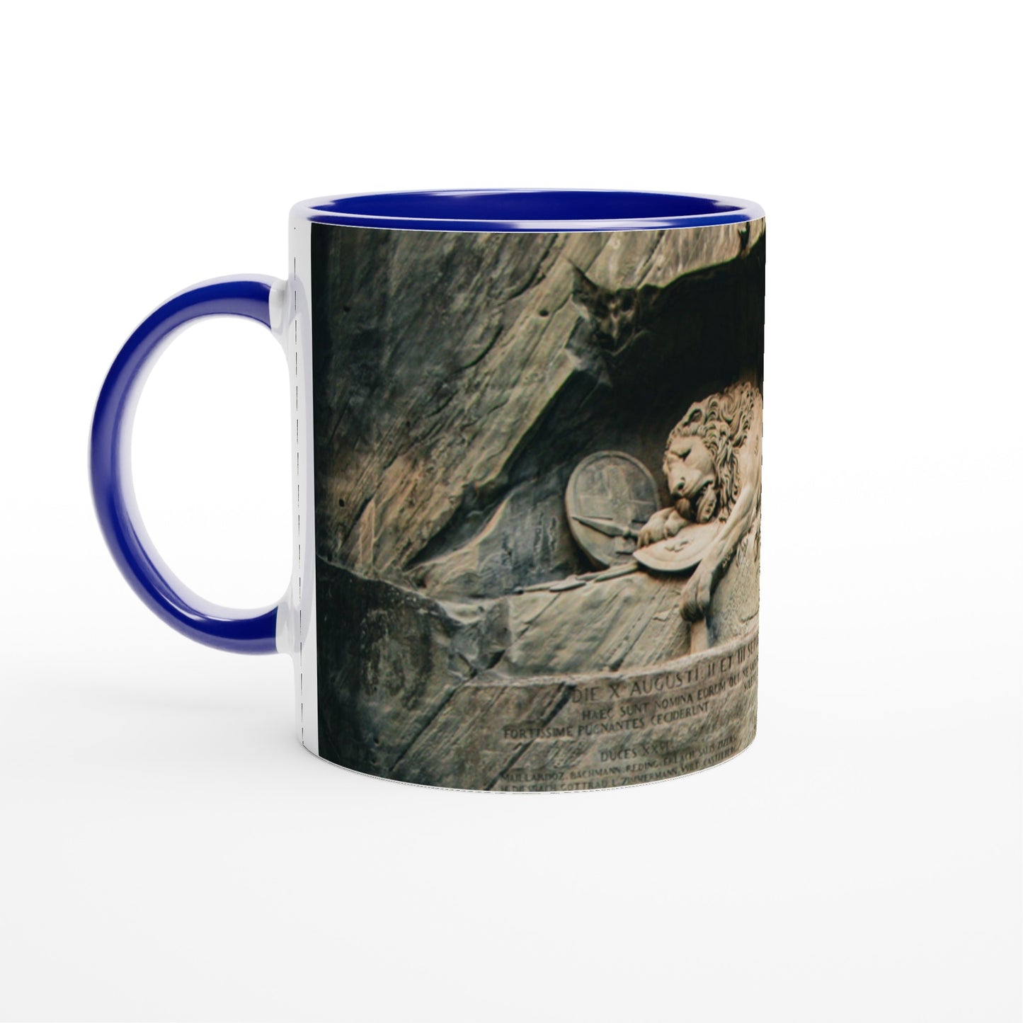 Lion Monument Lucerne Ceramic Mug - Various Colors