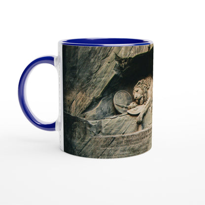 Lion Monument Lucerne Ceramic Mug - Various Colors