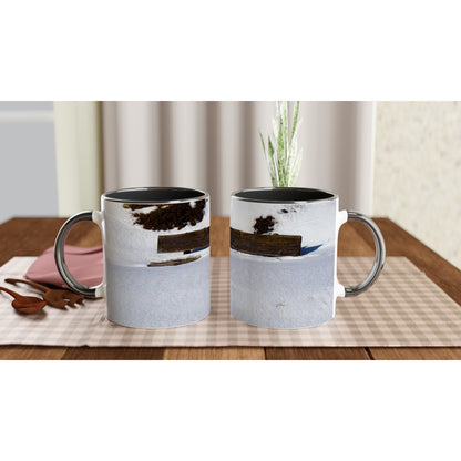 Bench in the Snow Ceramic Mug - Various Colors