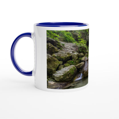 Schwarzenbach Waterfall Ceramic Mug - Colored Rim &amp; Handle