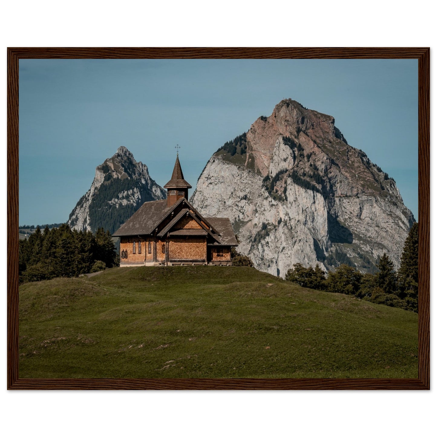 Stooskapelle - Widrol - Poster with wooden frame 