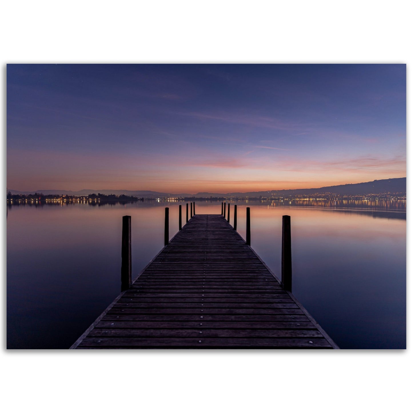 Sunrise Lake Zug - Premium Poster