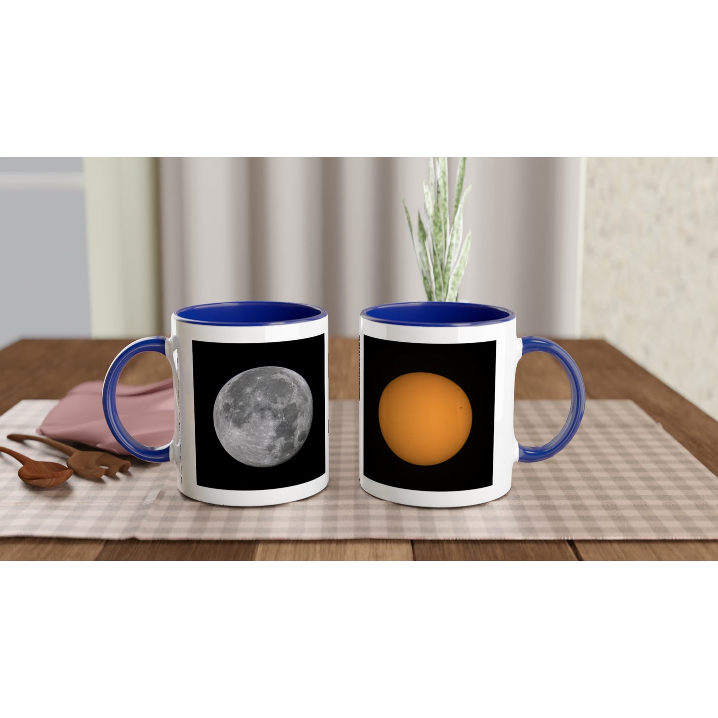 Astro Sonne und Mond Keramiktasse - Verschiedene Farben