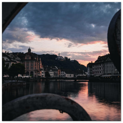 Sunset over Lucerne - canvas print in various sizes