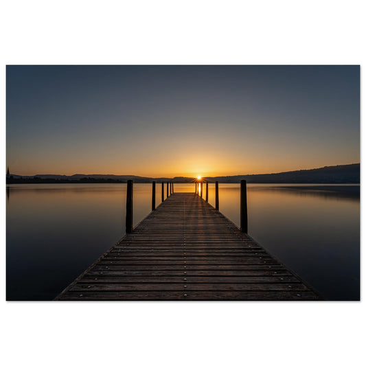 Sonnenaufgang am Zugersee - Premium Poster