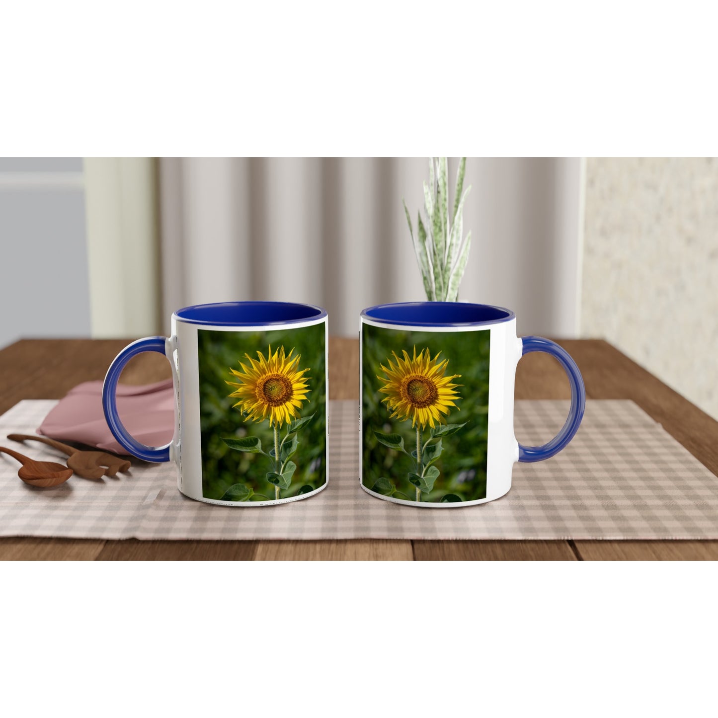 Sunflower Ceramic Mug - Various Colors 