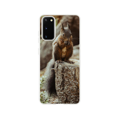 Eichhörnchen im Wald : Flexi-Case Handyhülle für iPhone und Samsung