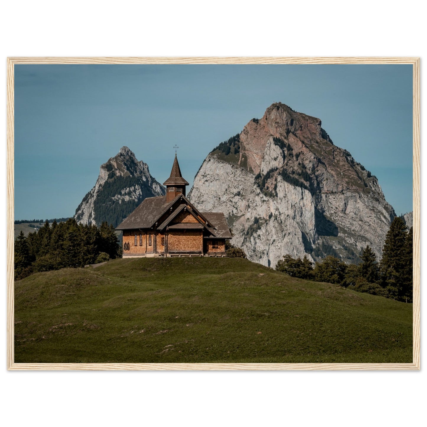 Stooskapelle - Widrol - Poster with wooden frame 