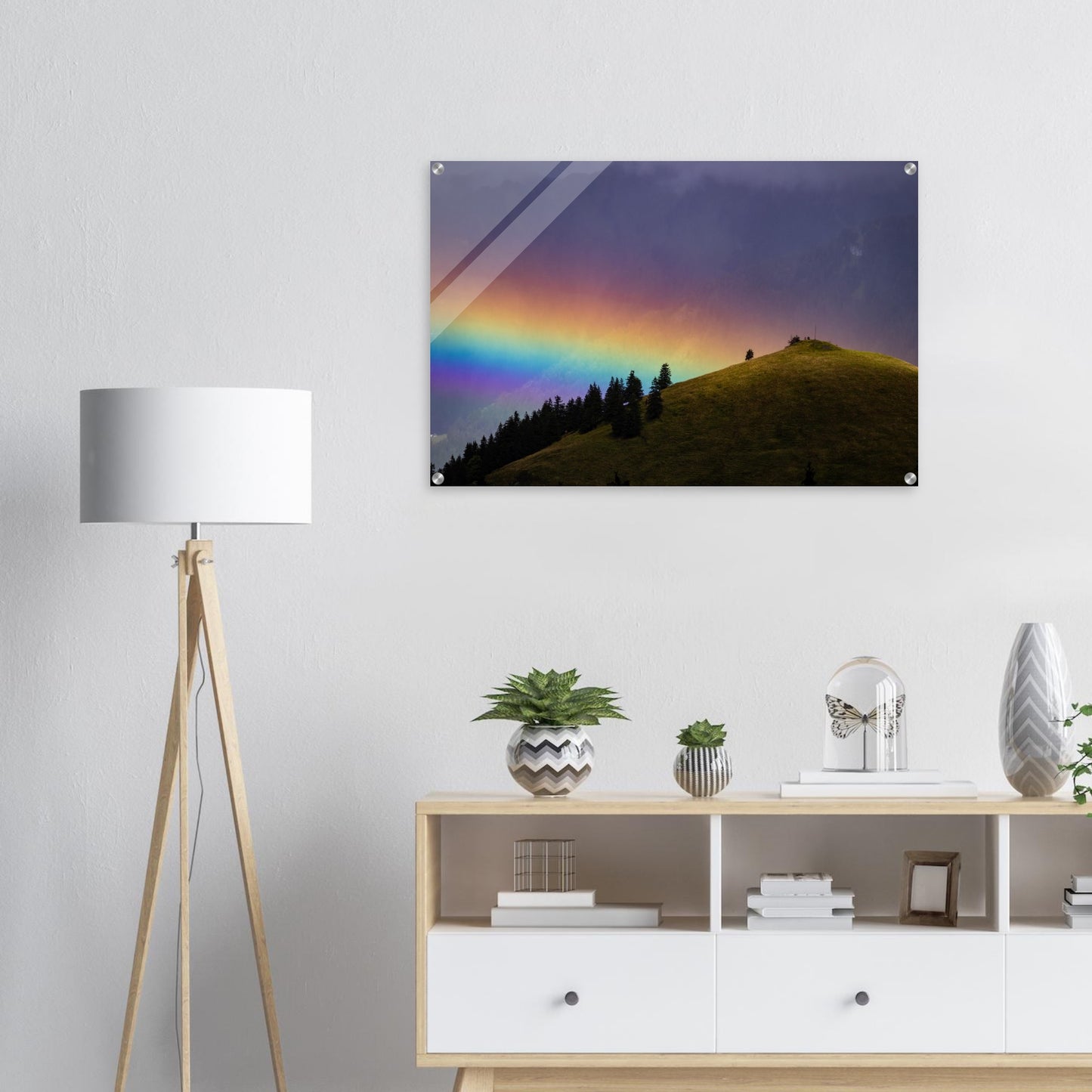 Regenbogen Acrylglasdruck