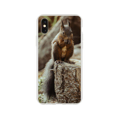 Eichhörnchen im Wald : Flexi-Case Handyhülle für iPhone und Samsung