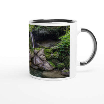 Schwarzenbach Waterfall Ceramic Mug - Colored Rim &amp; Handle