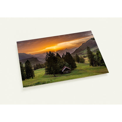 Sunset on the Ibergeregg Set of 10 cards (2-sided, with envelopes)