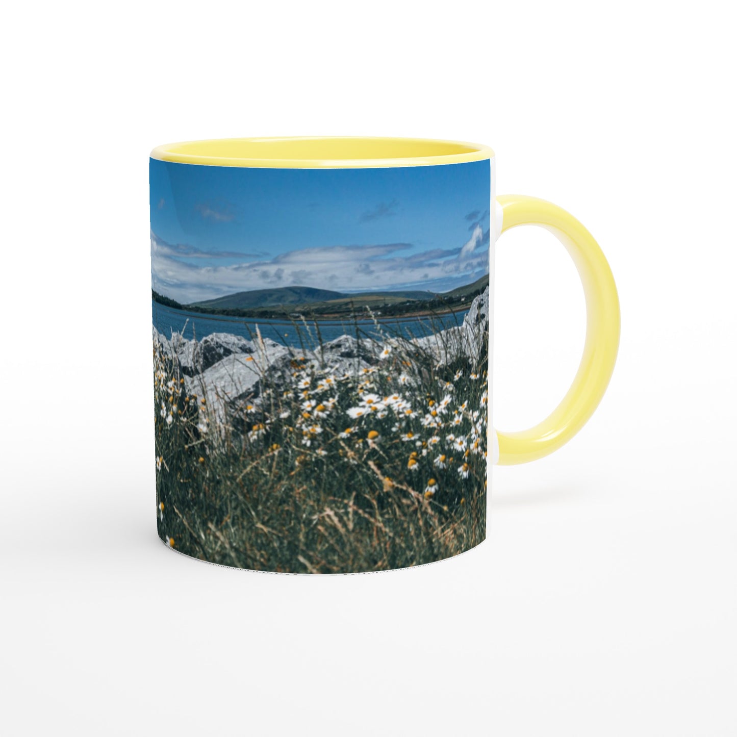 Flower magic on the seashore ceramic mug - various colors 