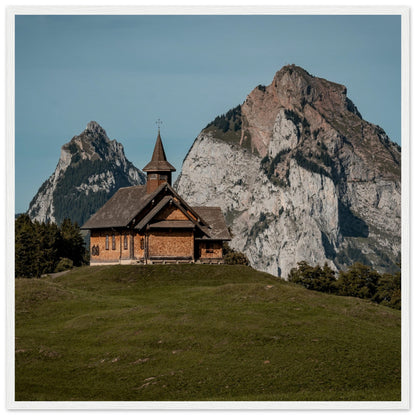 Stooskapelle - Widrol - Poster mit Holzrahmen