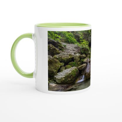 Schwarzenbach Waterfall Ceramic Mug - Colored Rim &amp; Handle