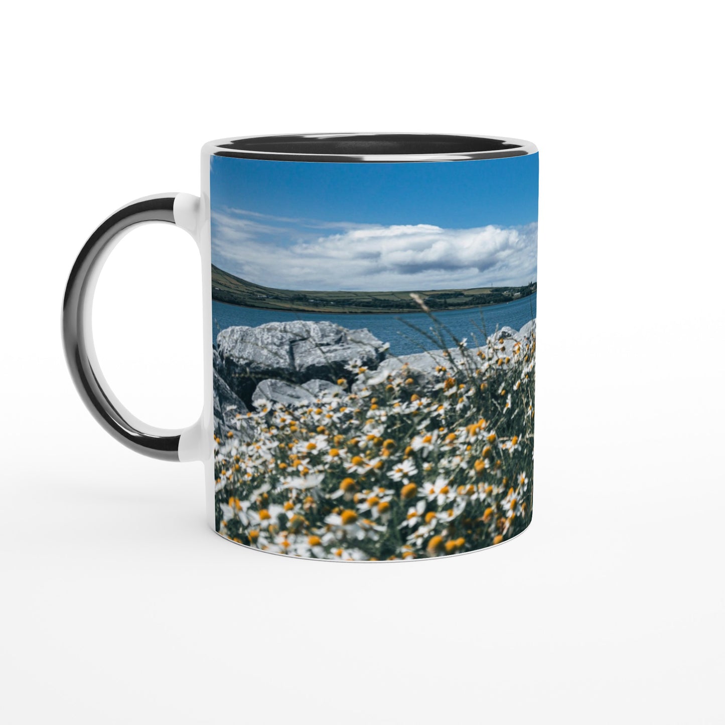 Flower magic on the seashore ceramic mug - various colors 