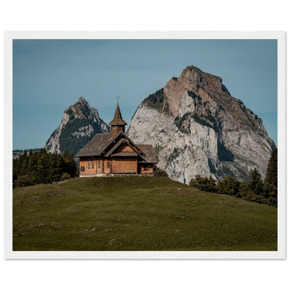 Stooskapelle - Widrol - Poster with wooden frame 