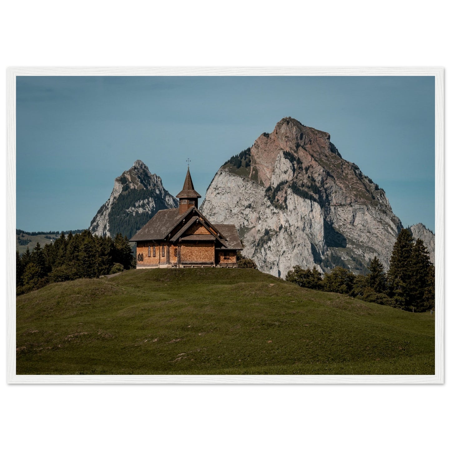 Stooskapelle - Widrol - Poster mit Holzrahmen