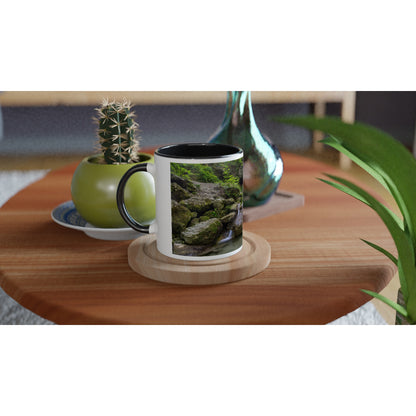 Schwarzenbach Waterfall Ceramic Mug - Colored Rim &amp; Handle