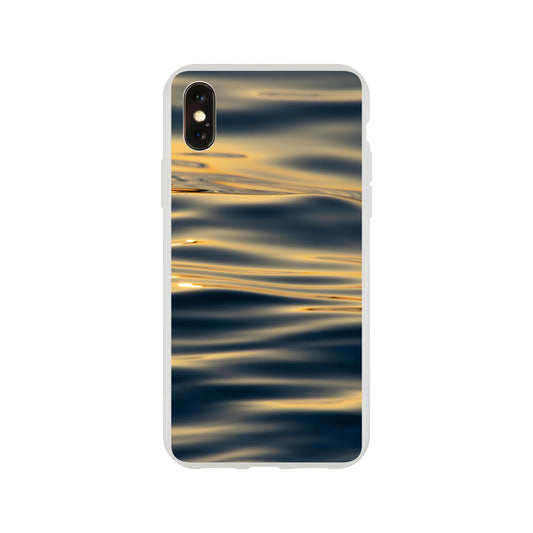 Glittering sea waves in the sunset - mobile phone case Flexi Case for iPhone and Samsung Galaxy