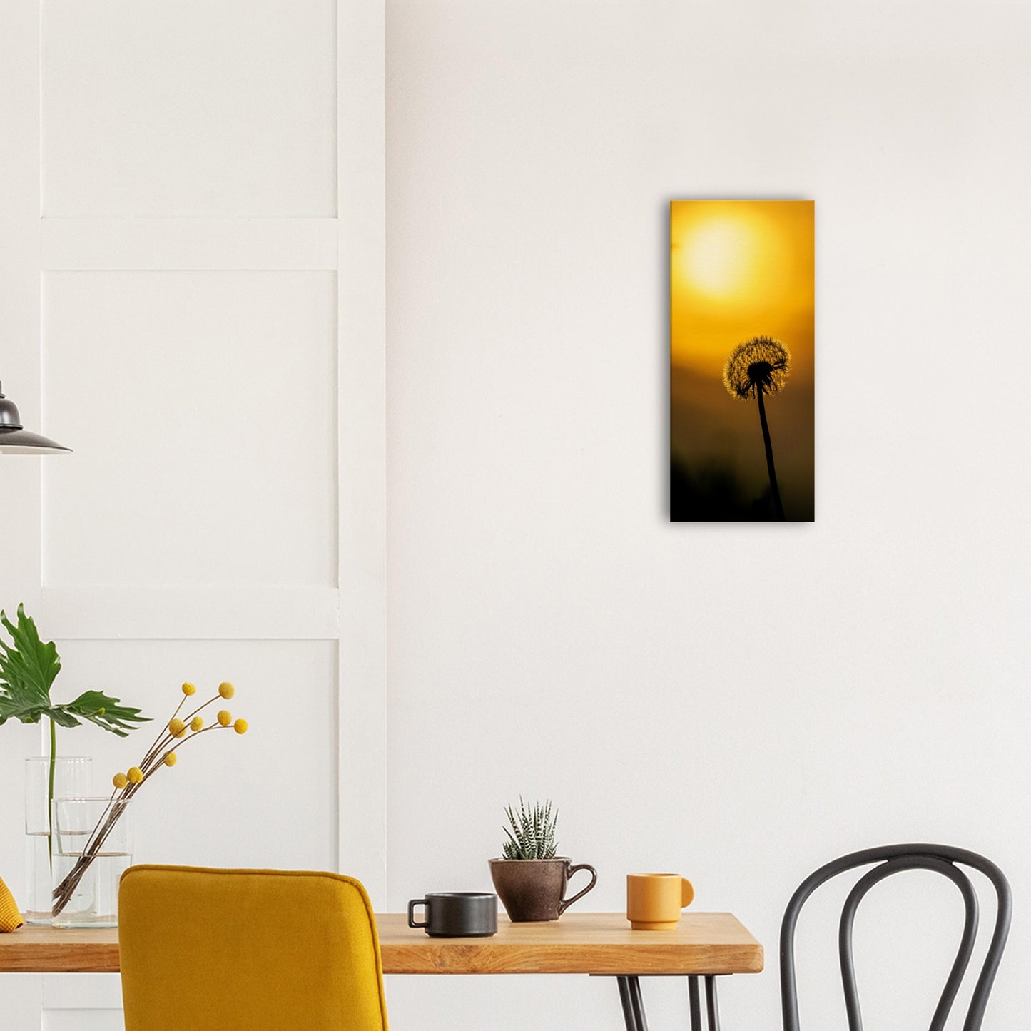 Dark dandelion canvas