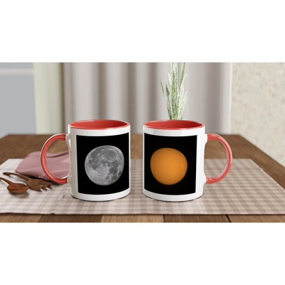 Astro Sonne und Mond Keramiktasse - Verschiedene Farben