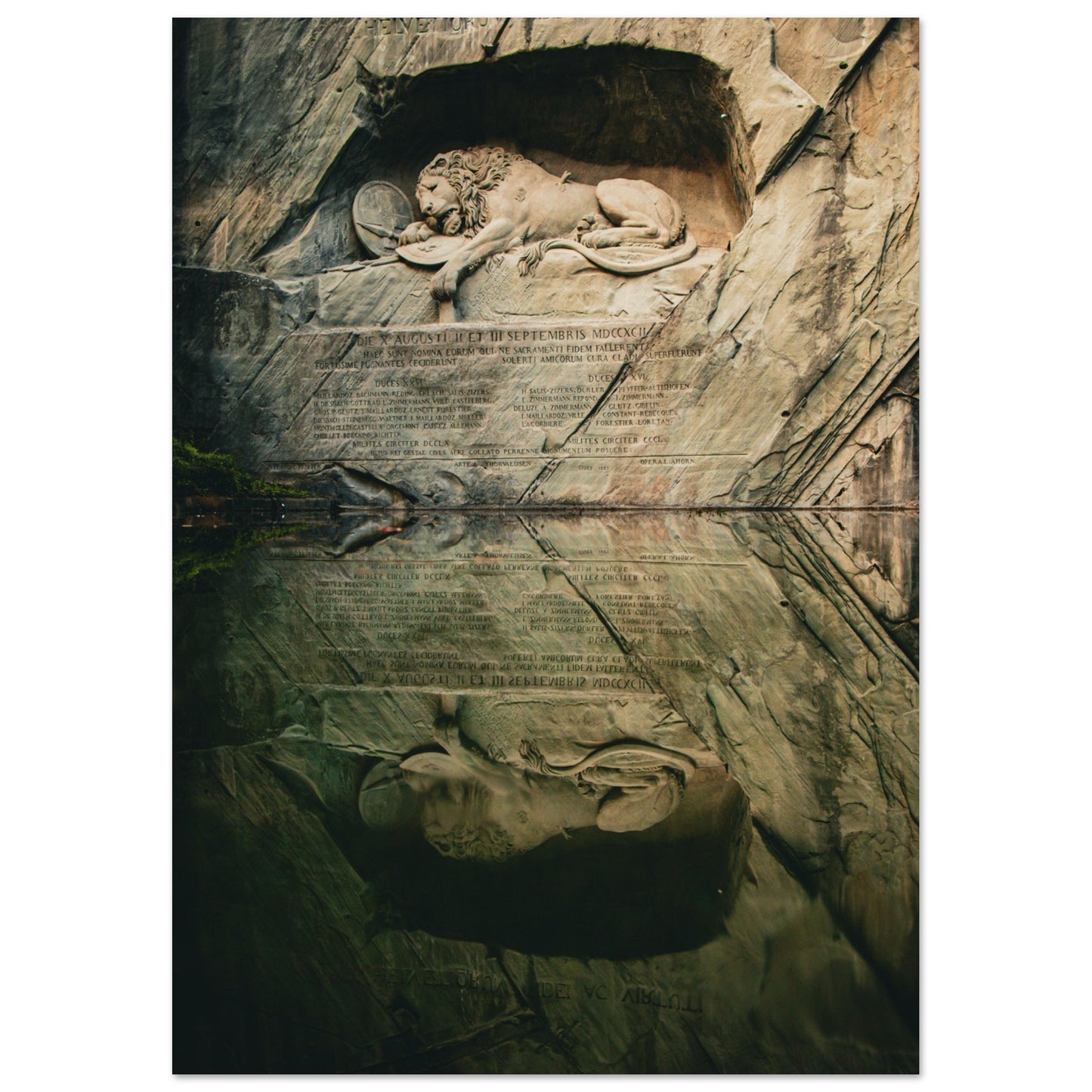 Lion Monument Lucerne - Premium Poster