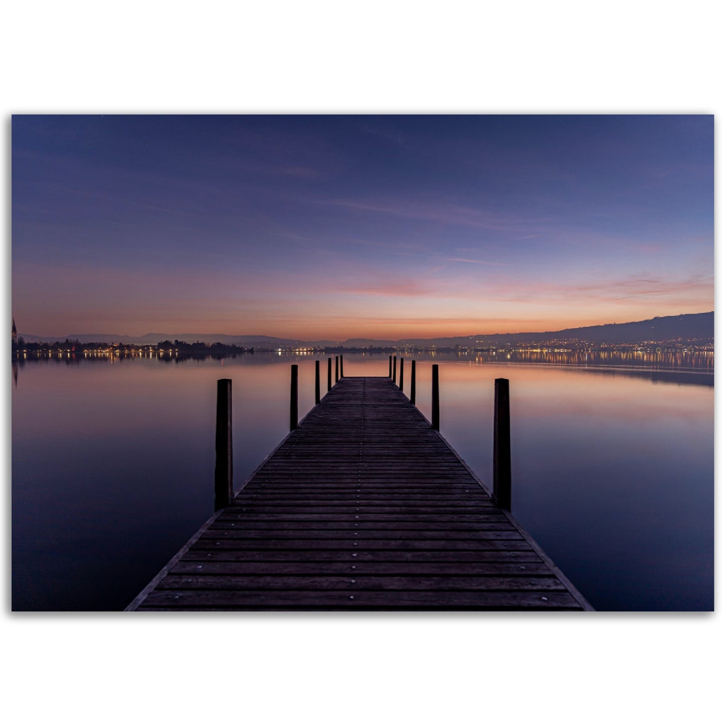 Sunrise Lake Zug - Premium Poster