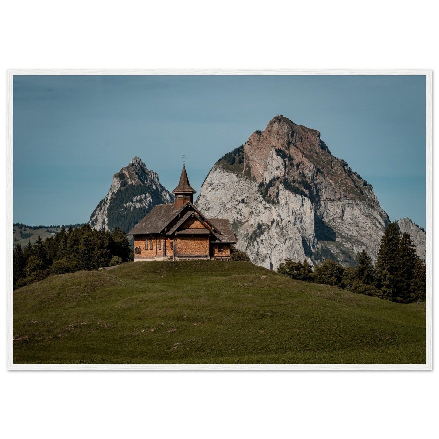 Stooskapelle - Widrol - Poster with wooden frame 