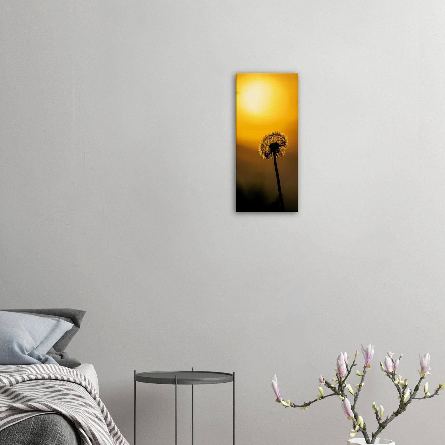 Dark dandelion canvas