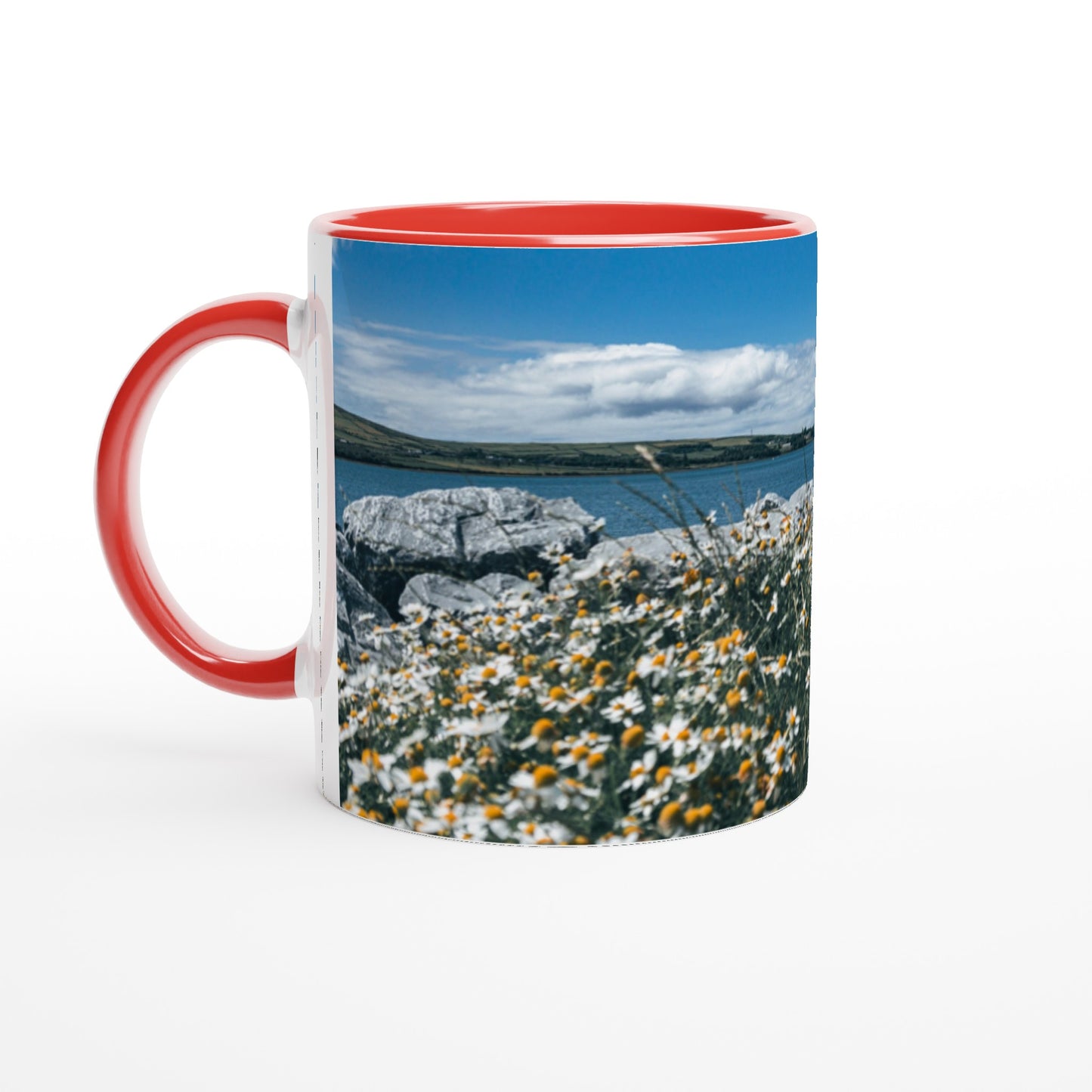 Flower magic on the seashore ceramic mug - various colors 