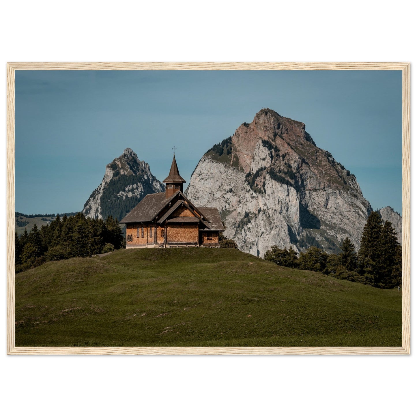 Stooskapelle - Widrol - Poster with wooden frame 