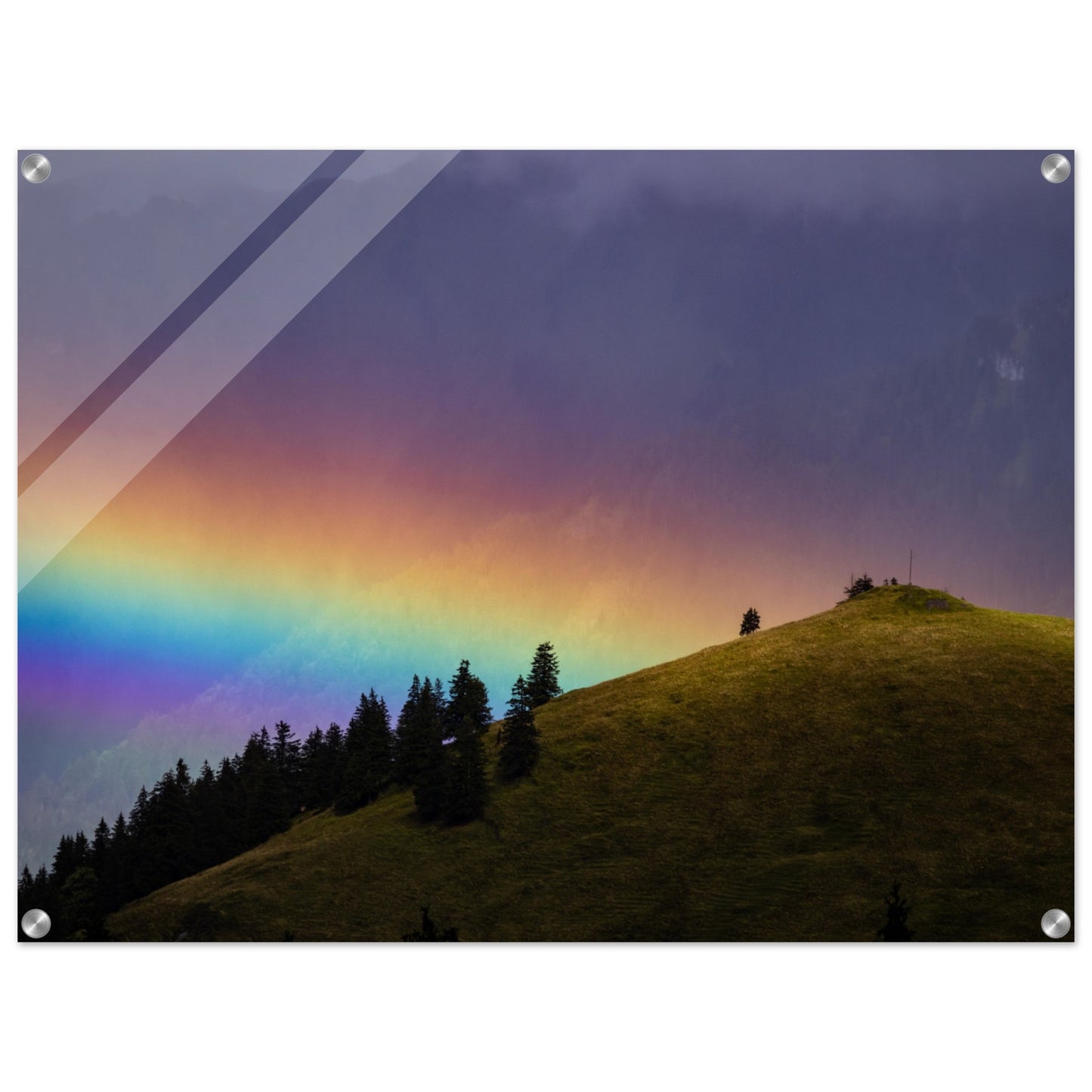 Regenbogen Acrylglasdruck