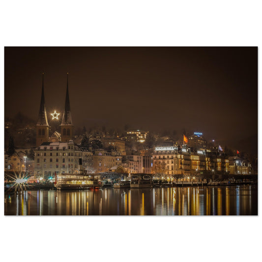 Weihnachtsstimmung in Luzern Premium Poster